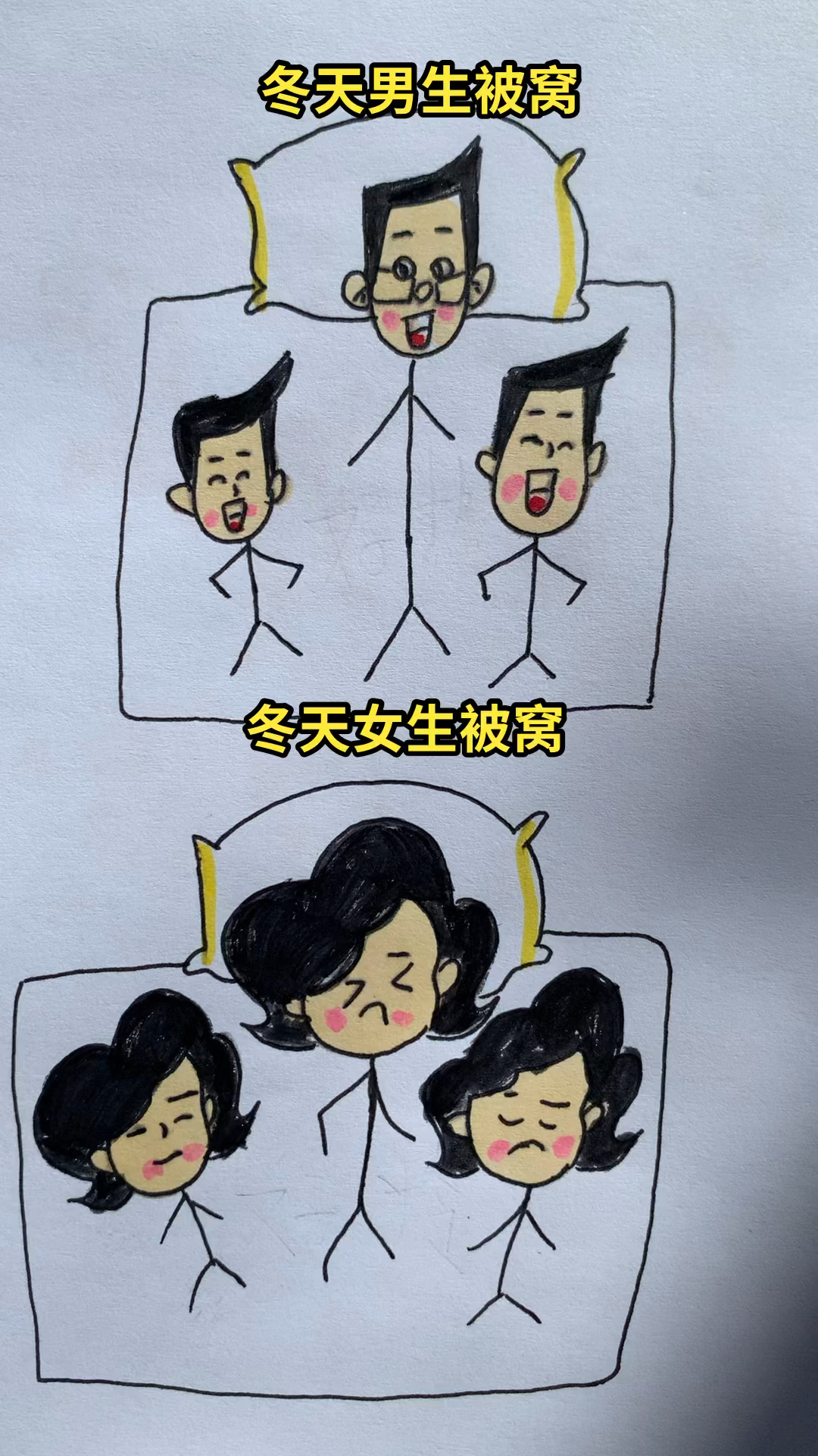女冬天被窝温度