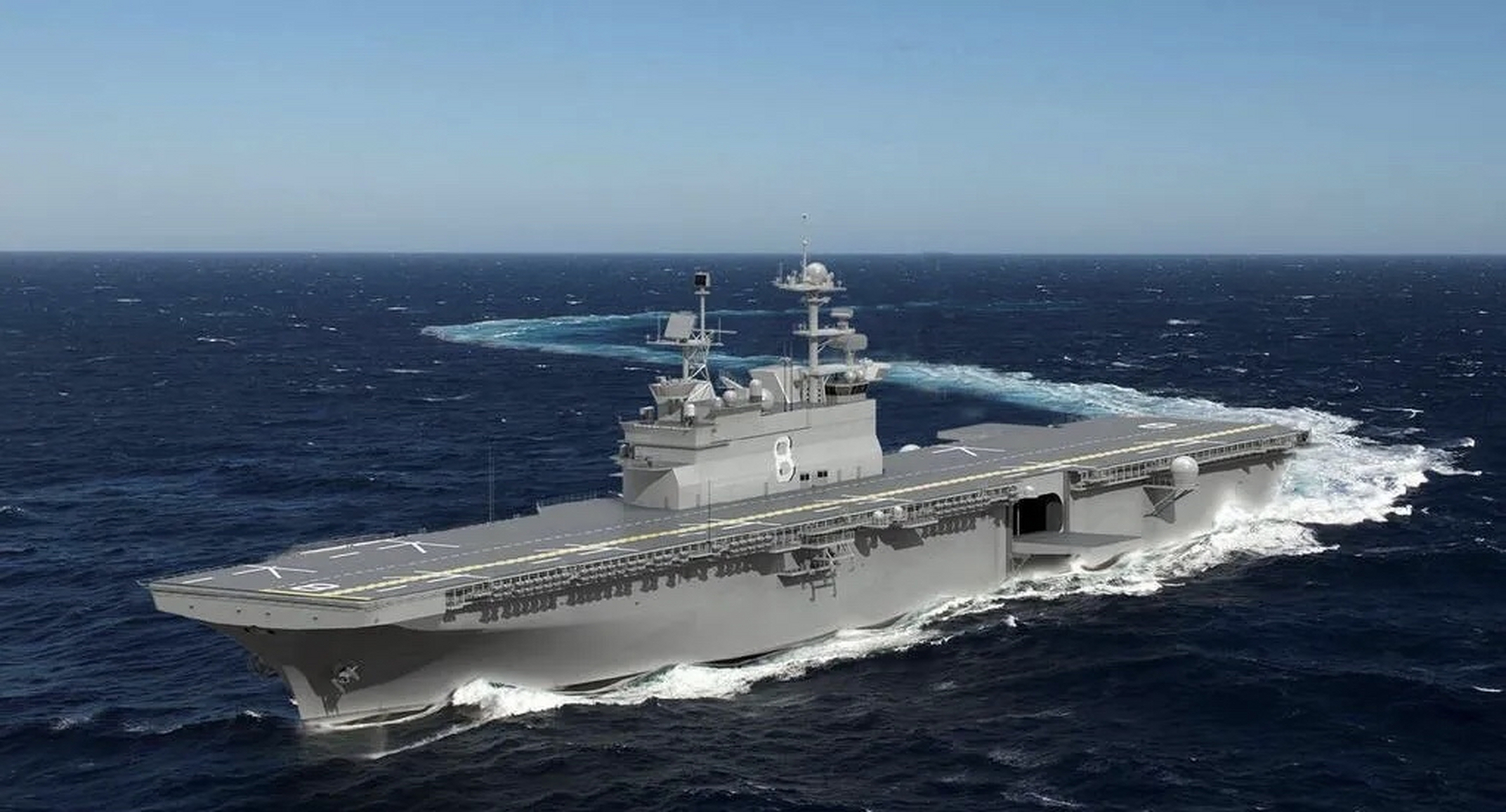 【美国海军在建两栖攻击舰"布干维尔"号在船坞起火】据报道,经