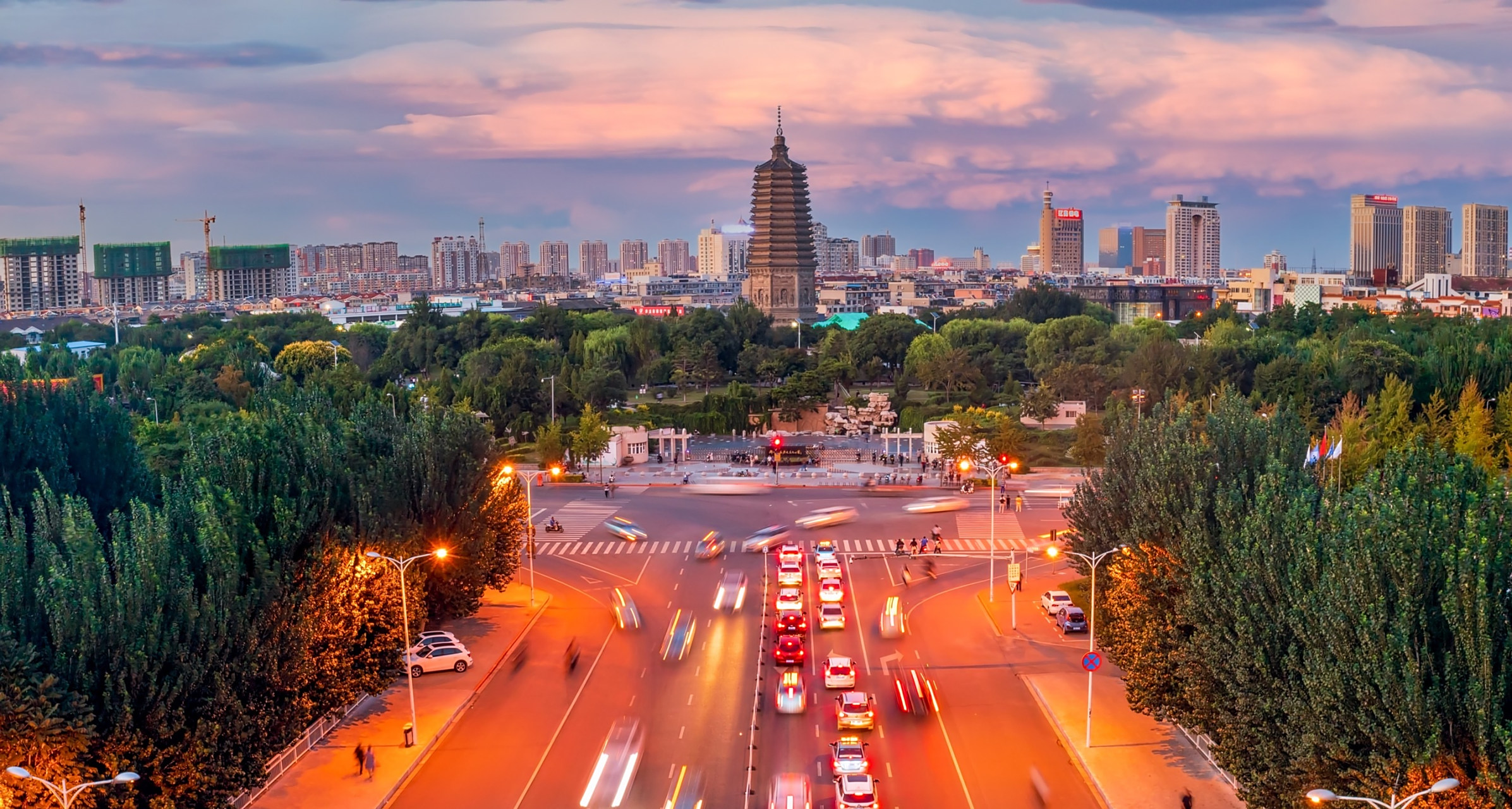 杠杠滴# #贯彻二十大辽宁在行动# #美好辽宁欢迎您# 夕阳西下的锦州城