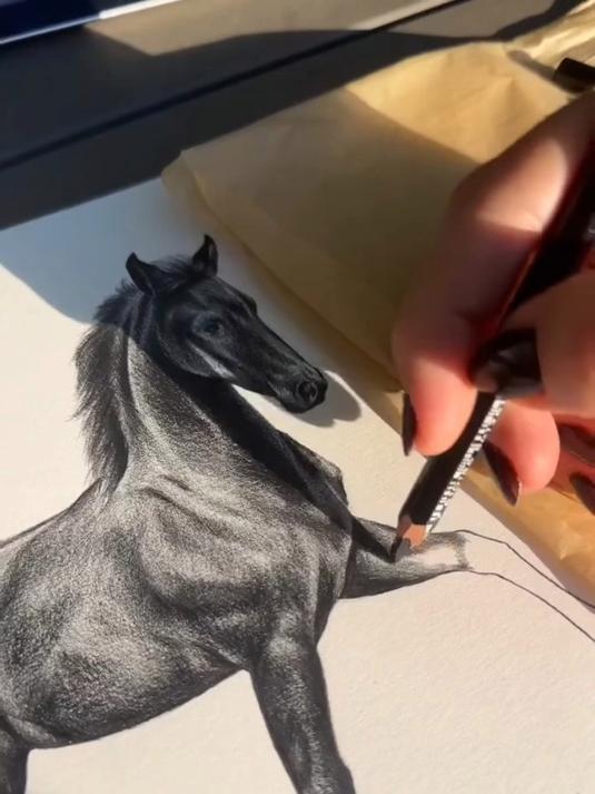 用铅笔画一匹马