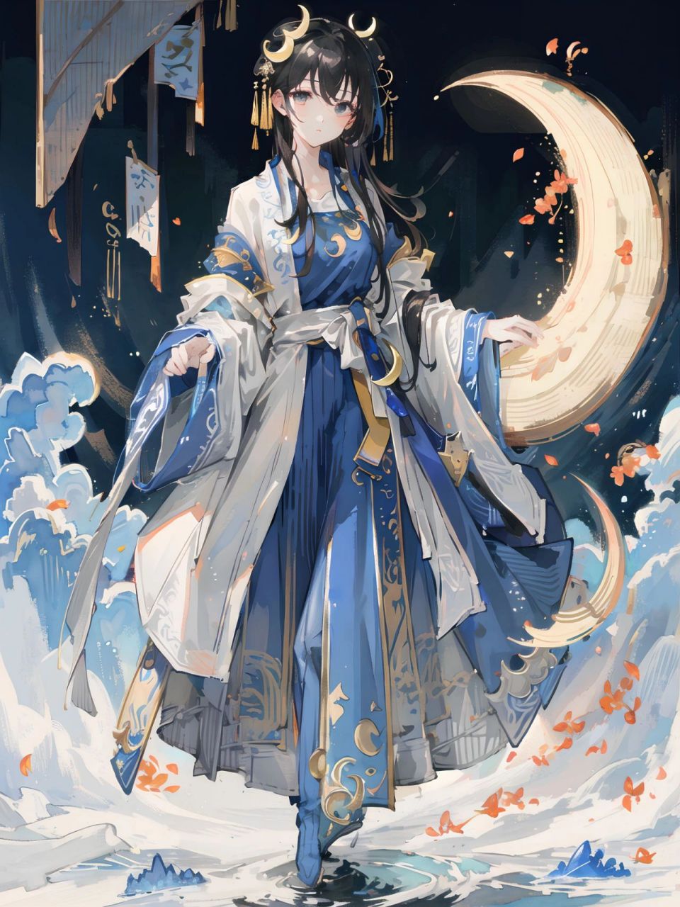 汉服素材少女图片