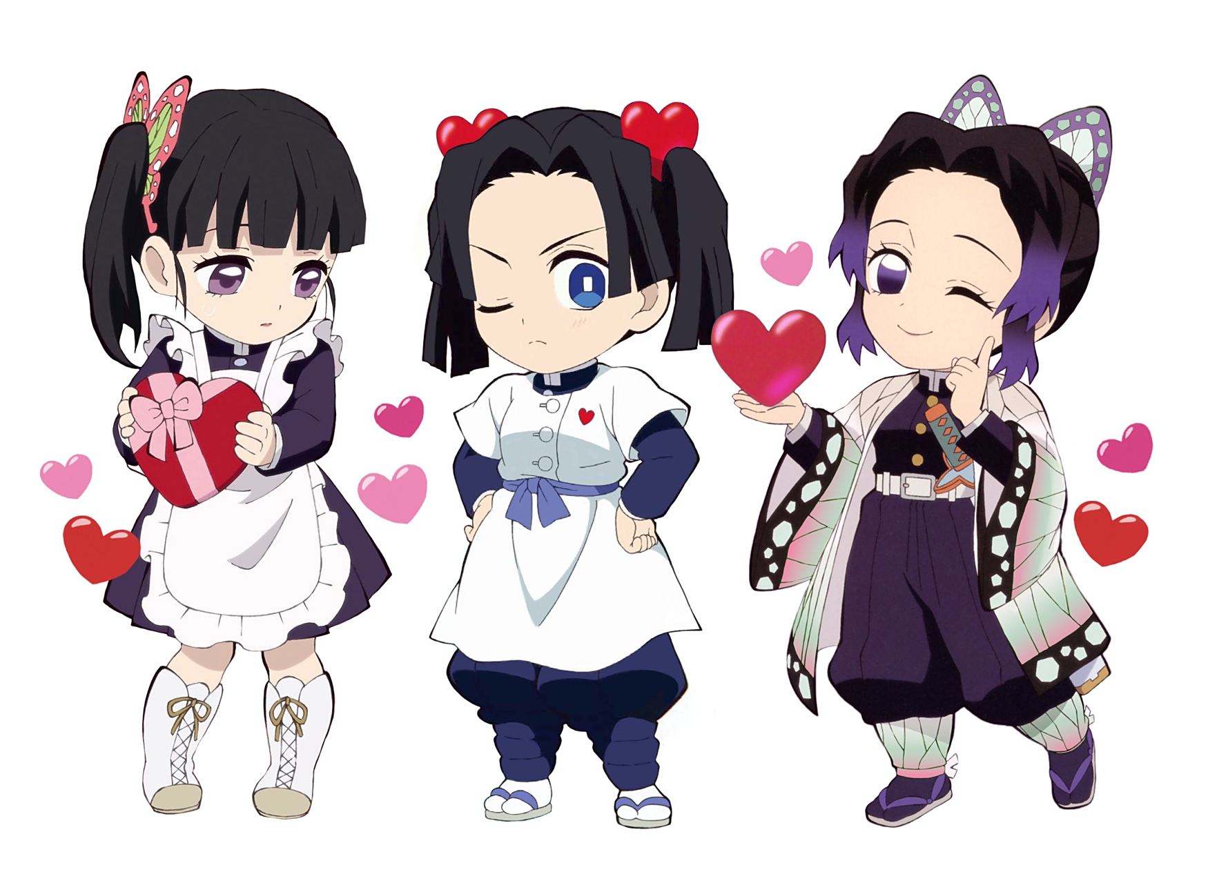蝶屋三姐妹送❤️ #鬼灭之刃