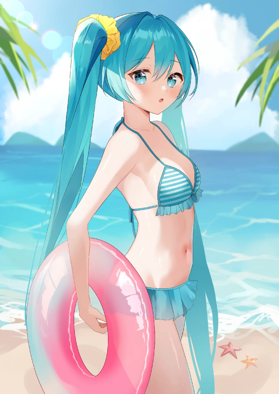 初音未来泳装 #二次元# #初音未来# #二次元美图