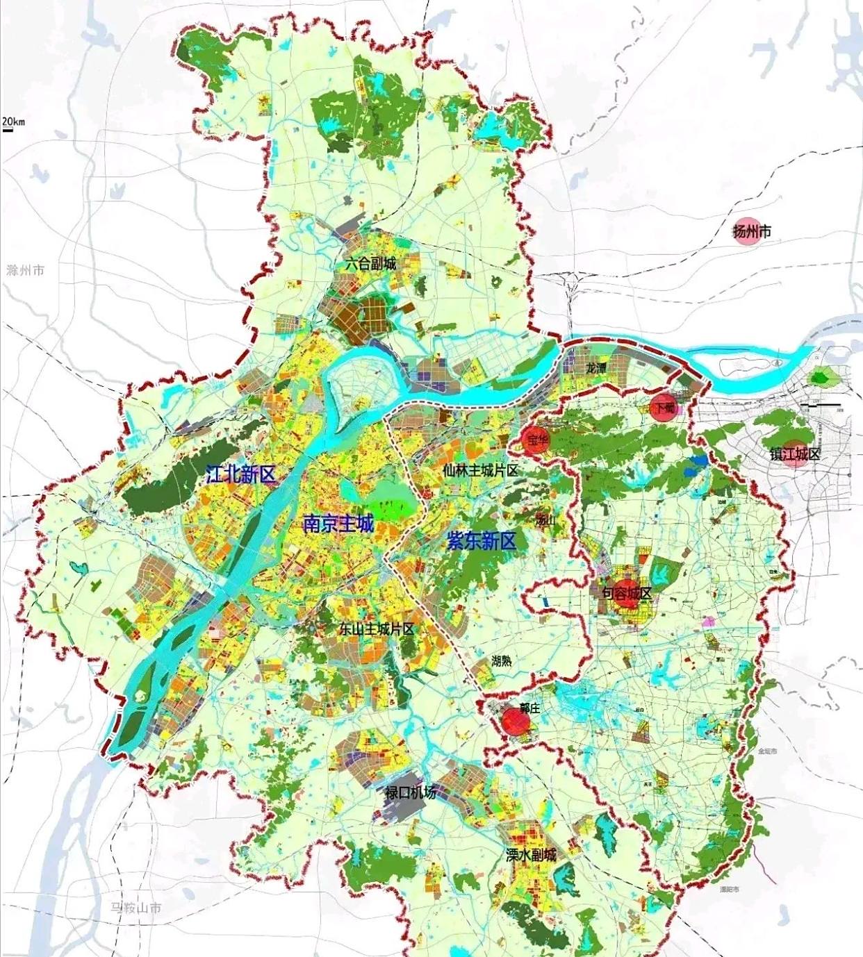 南京受地形限制市区已完整地块发展未来的南京该往哪里发展