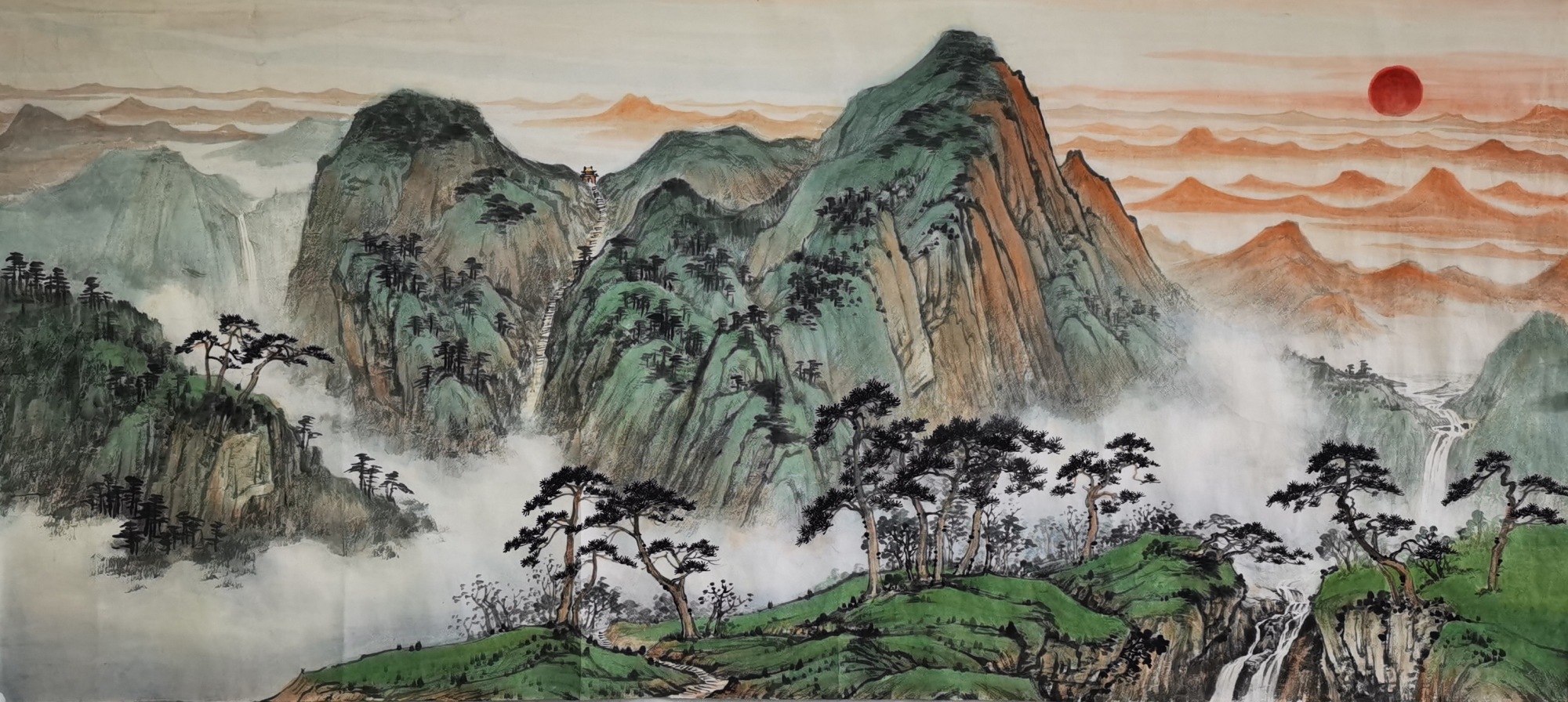 殿堂画家韩书阁山水画,画坛才子李亚花鸟画作品集