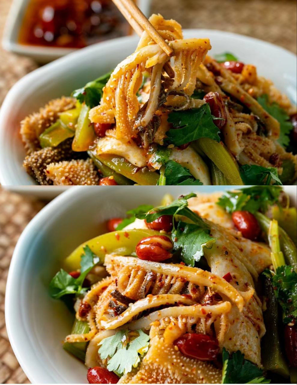 凉拌毛肚,椒麻脆爽,超级味美!