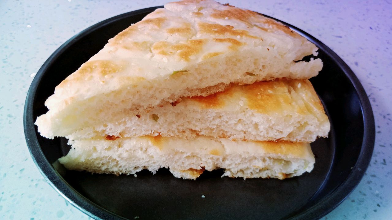 发面葱油饼做法,口感松软,非常好吃