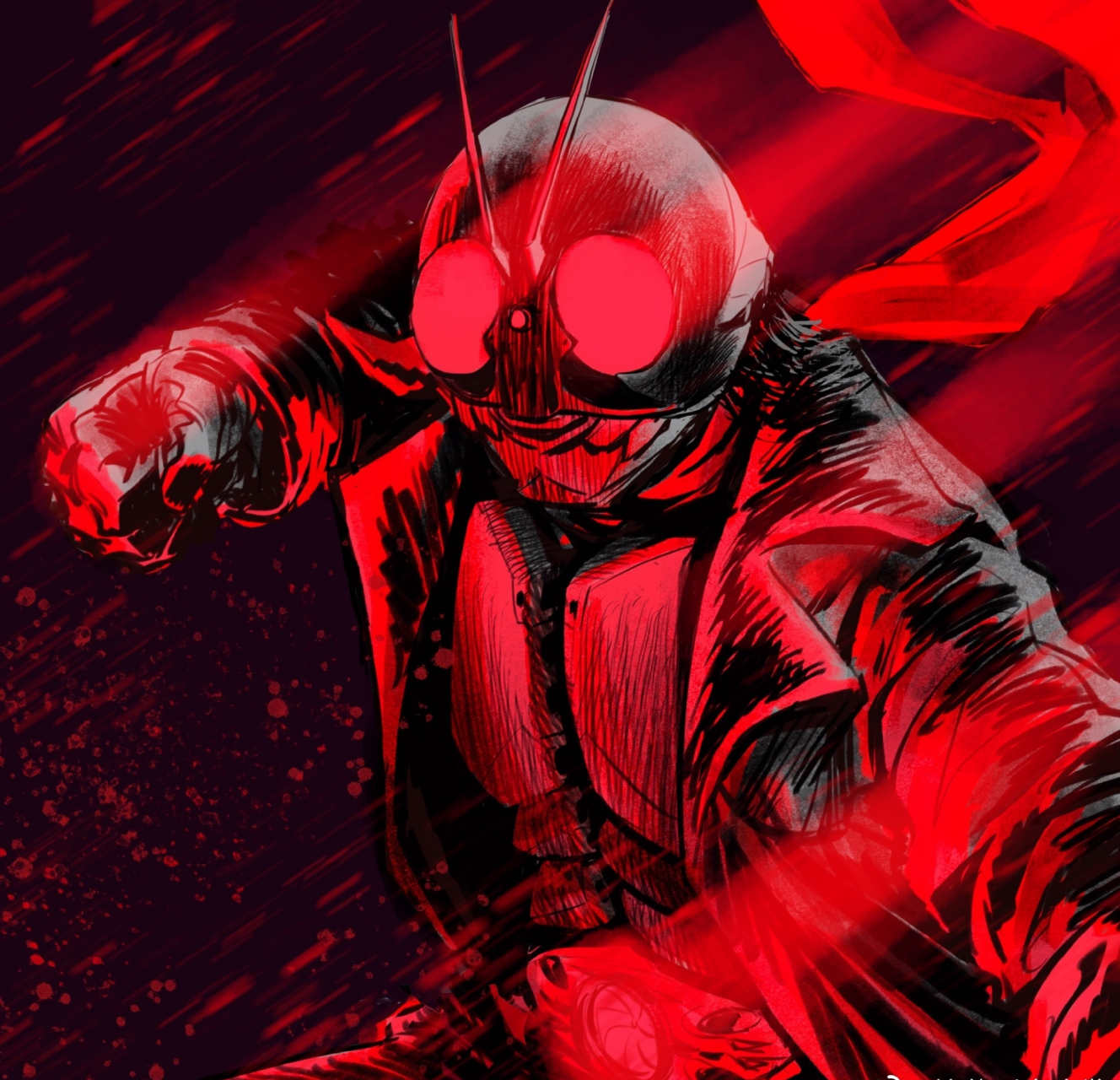 动漫# #插画# #假面骑士