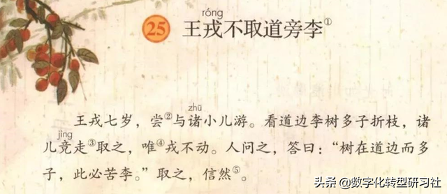 《王戎不取道旁李》王戎不取道旁李原文课文