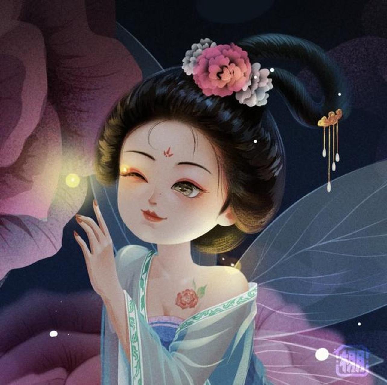 漂亮的花仙子头像