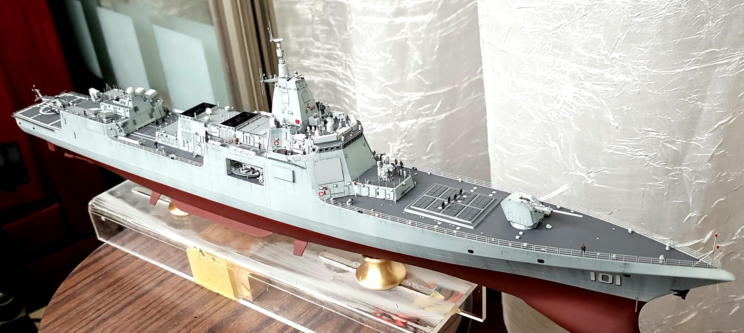 现代战舰055改模型图片