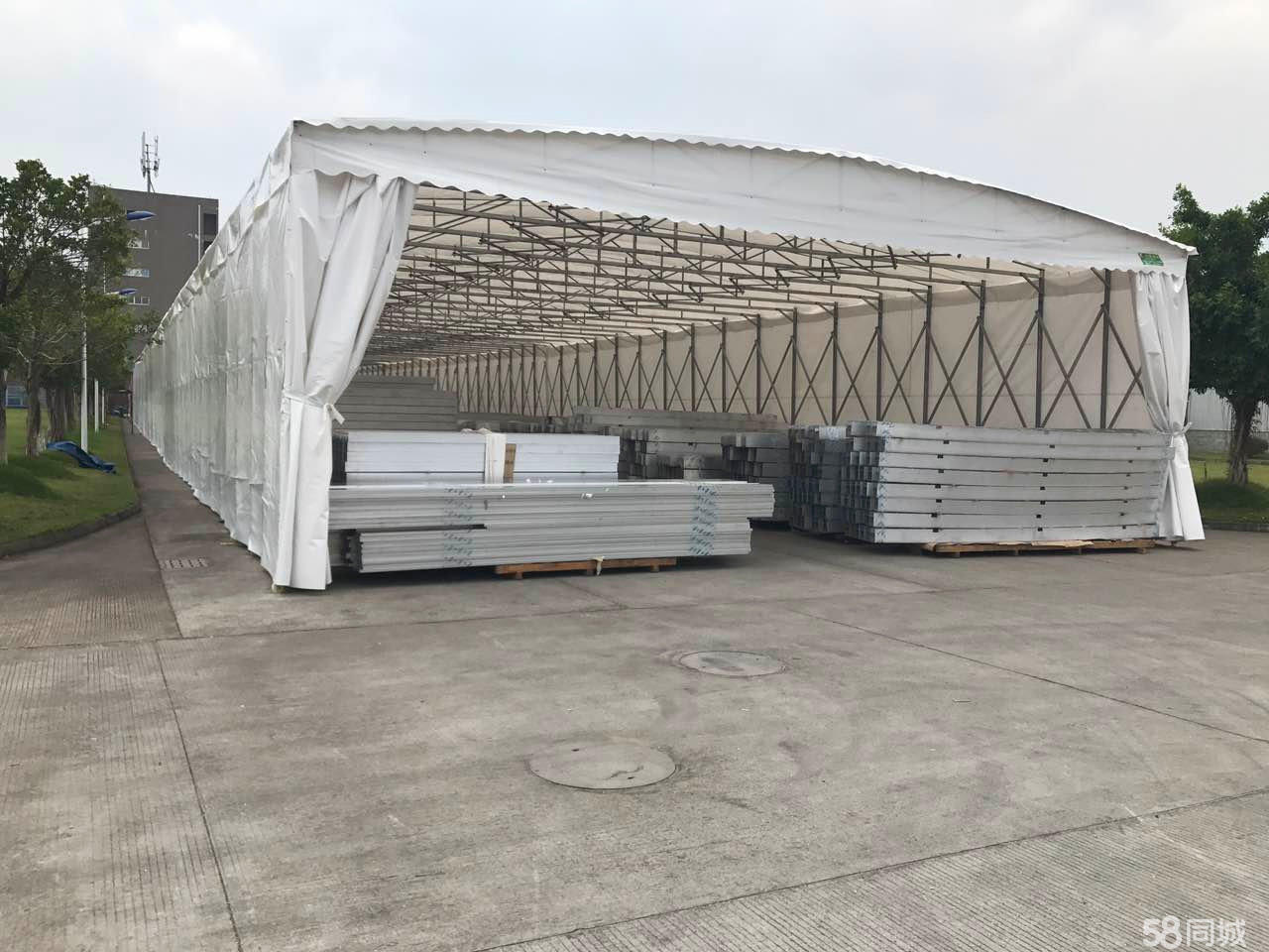 宁波市北仑区活动帐篷移动雨蓬伸缩雨棚推拉棚