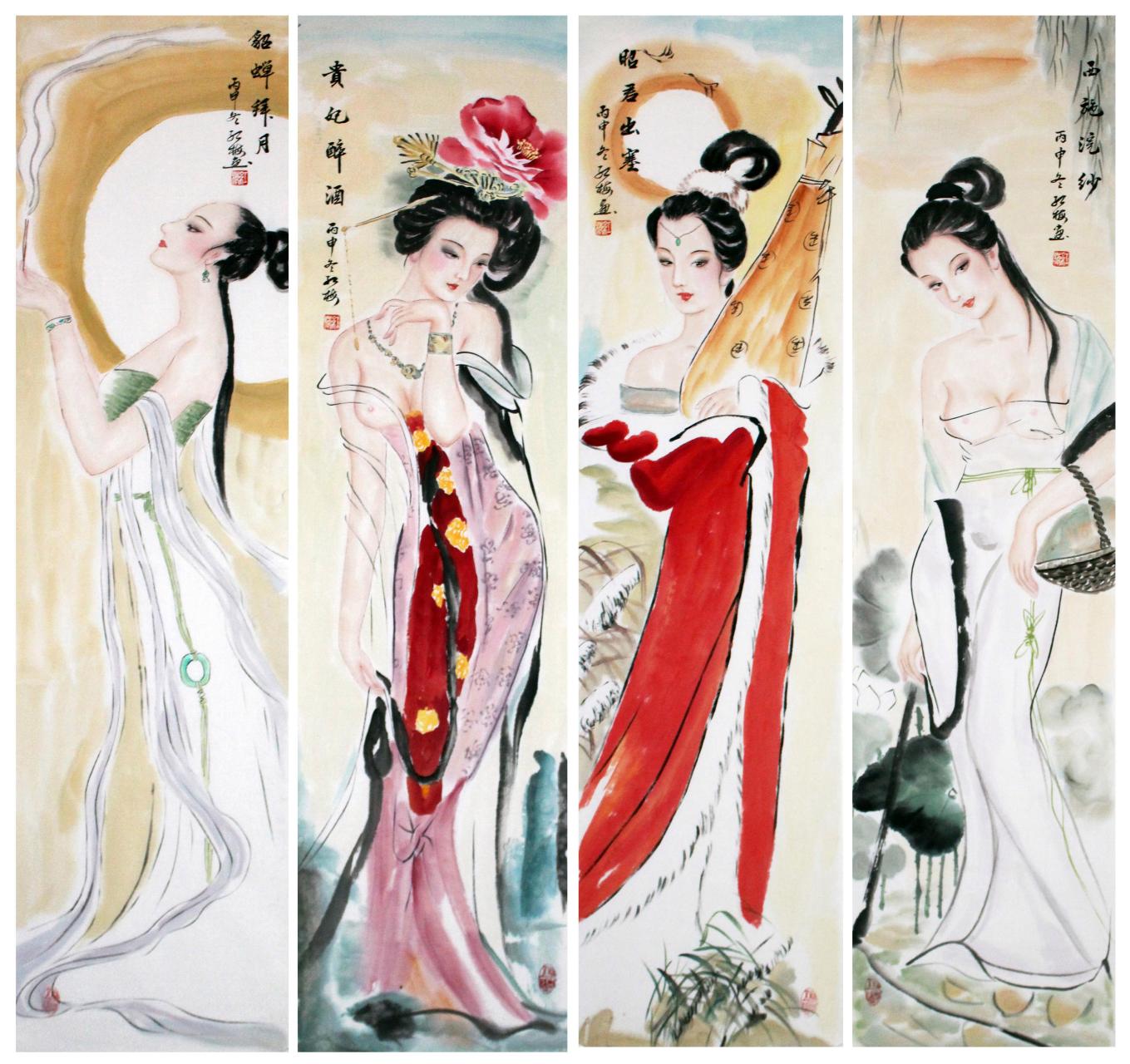 貂蝉:吕布亡曹操占,关羽嫌其克夫而杀之.