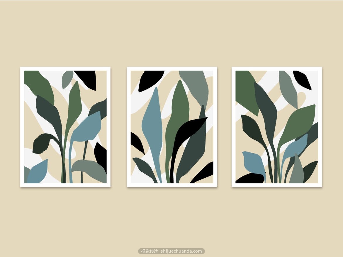 Leaf Tropical Abstract Art Poster Collection Print-3.jpg