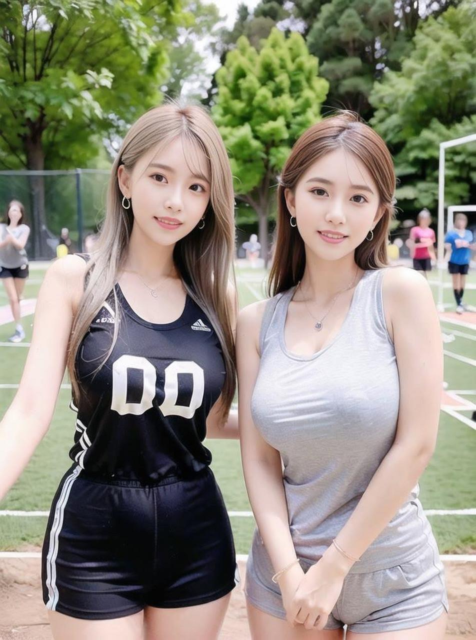 性感姐妹花,今天是双倍快乐