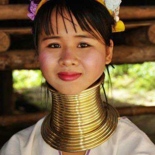 照片长颈族最长脖子缅甸十大恐怖照片长颈族人不带圈的样子缅甸长颈族