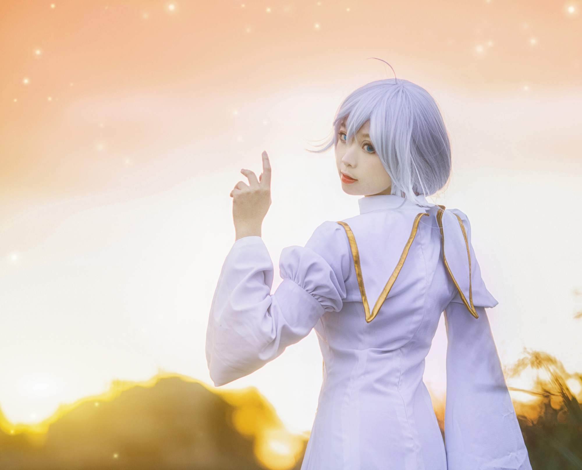 《崩坏三》琪亚娜cos,这小圆脸蛋,也太可爱了吧