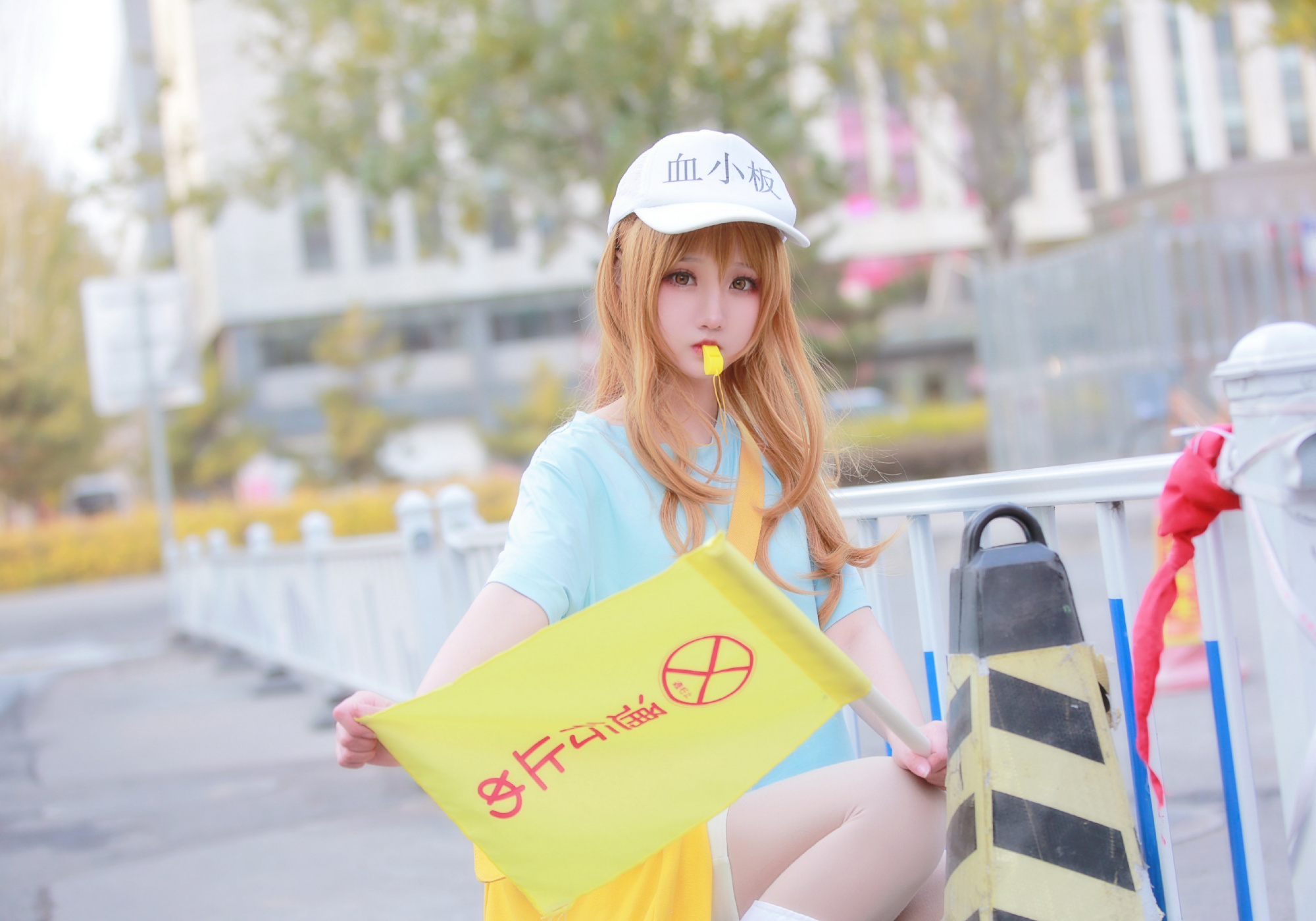 cosplay:《工作细胞》血小板,如果流鼻血了,记得要来找我帮忙哦