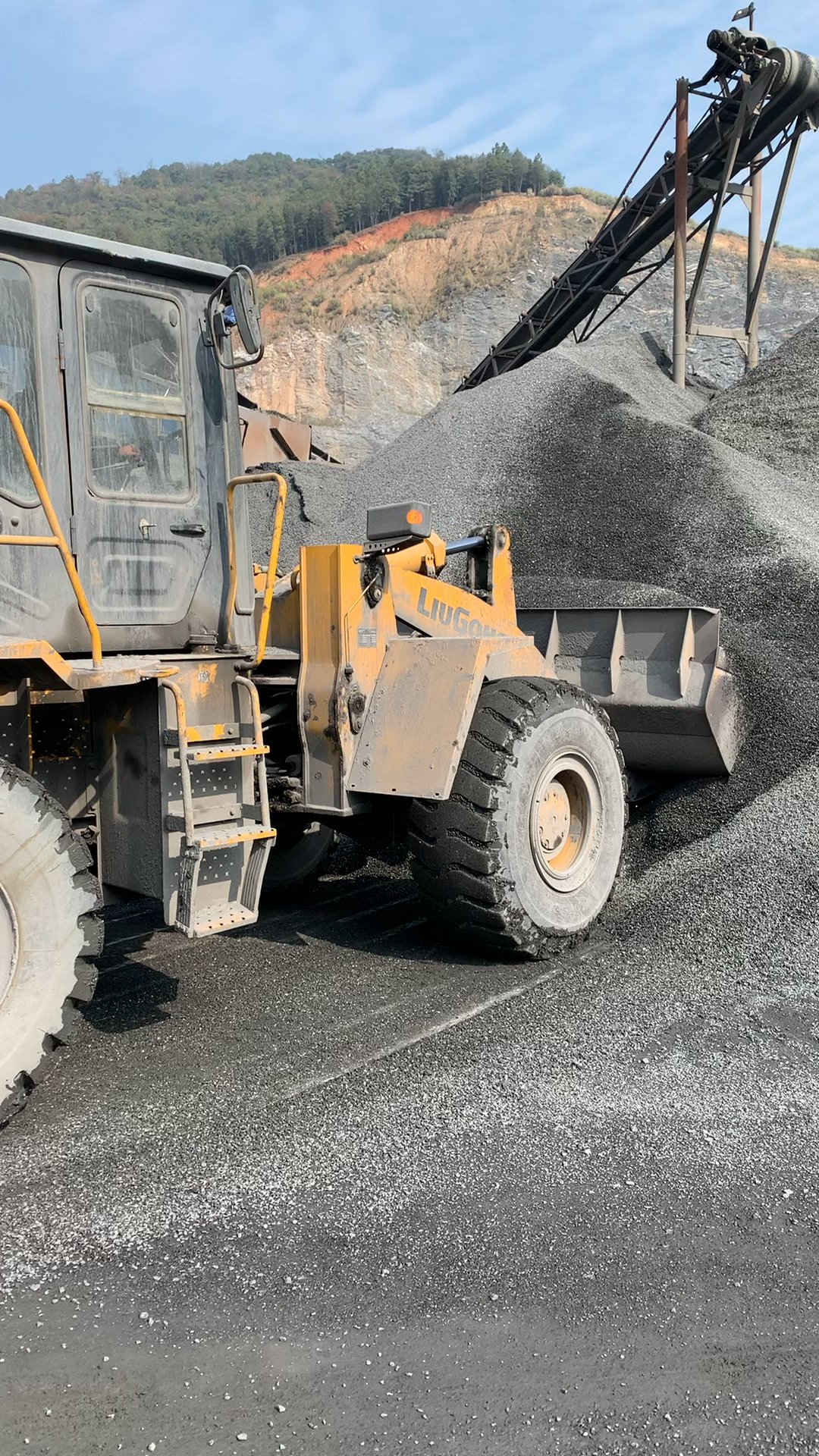 黑色砾石小石子装车园林景观造景石铺路景区绿化点缀