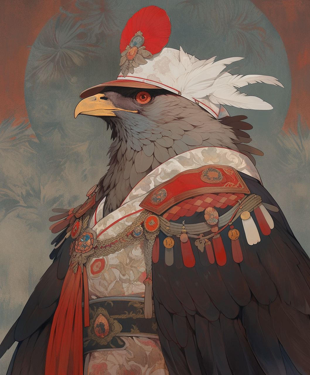 aigc 鸟类拟人化#aigc# #aigc创作# #绘画