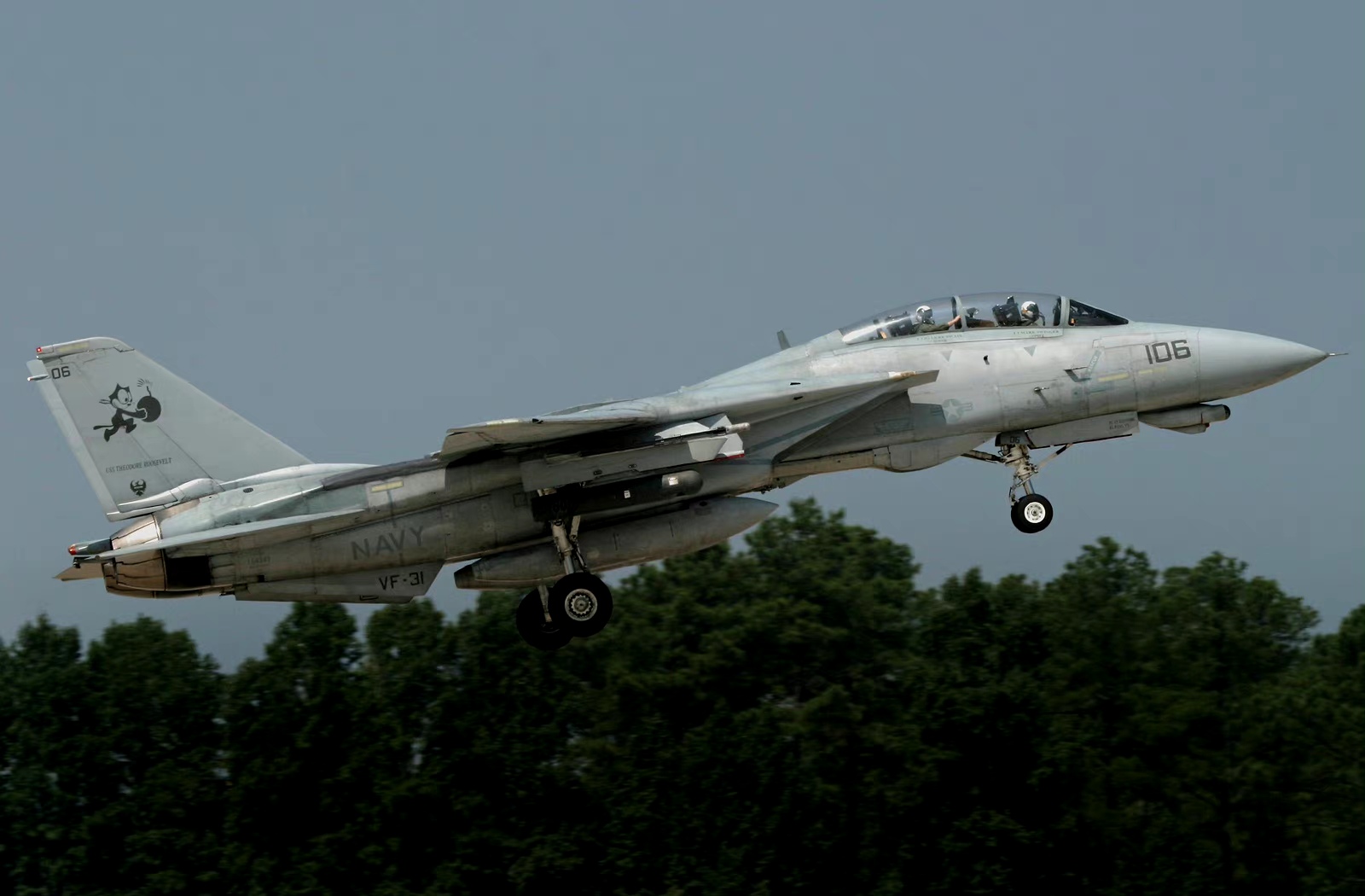 战机欣赏:美国海军 f-14d超级雄猫战斗机