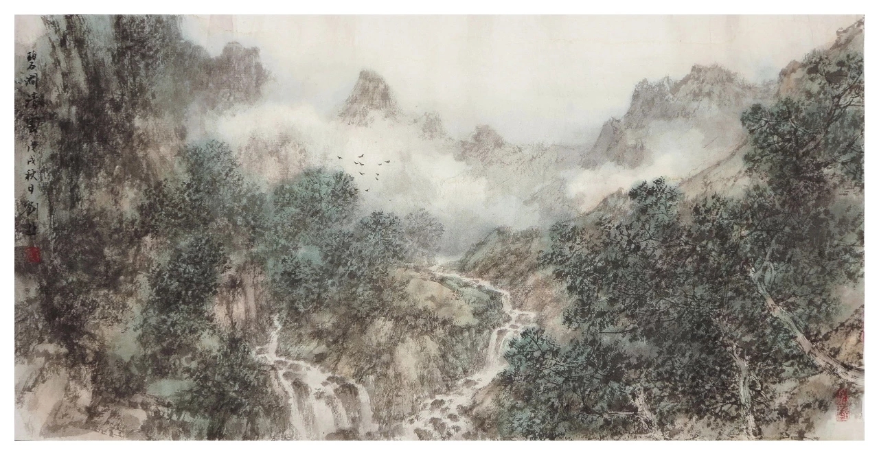 气韵生动!刘逊的山水画