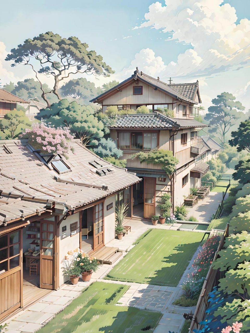 理想中的院子,仿佛看到了退休后的生活!#漫画# #生活# #ai共创计划