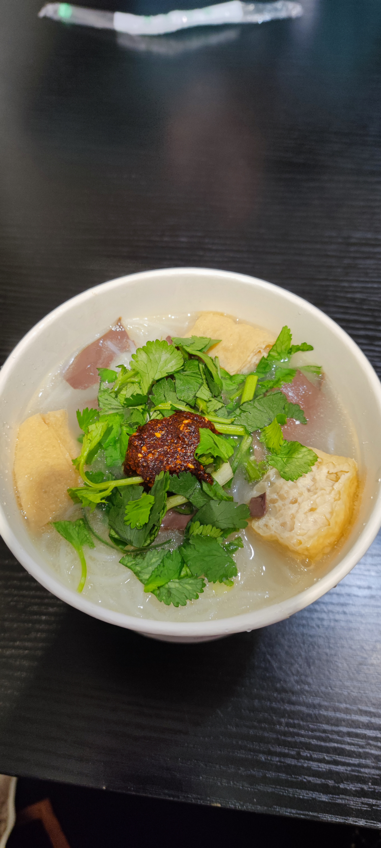 今天没有做饭.今日份晚餐是鸭血粉丝汤哦