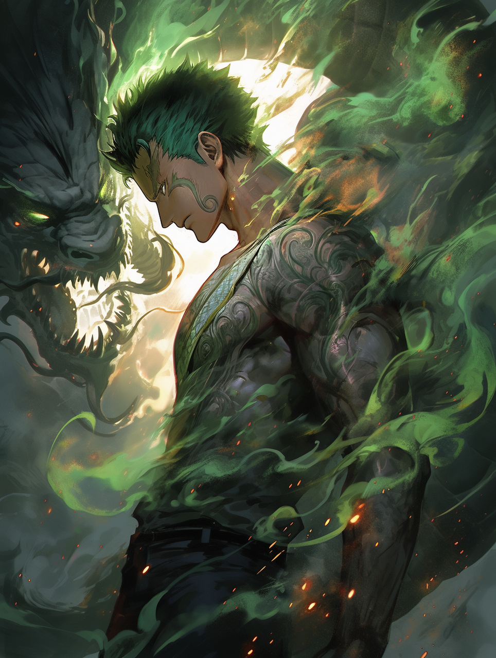 海贼王 索隆#ai绘画# #二次元# #海贼王