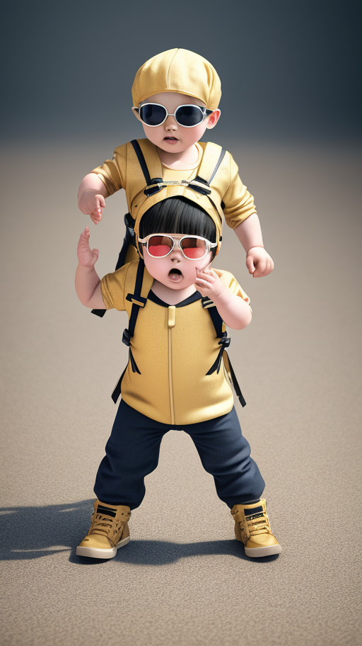 ai绘画~萌娃职业关键词卡通可爱萌娃图片生成