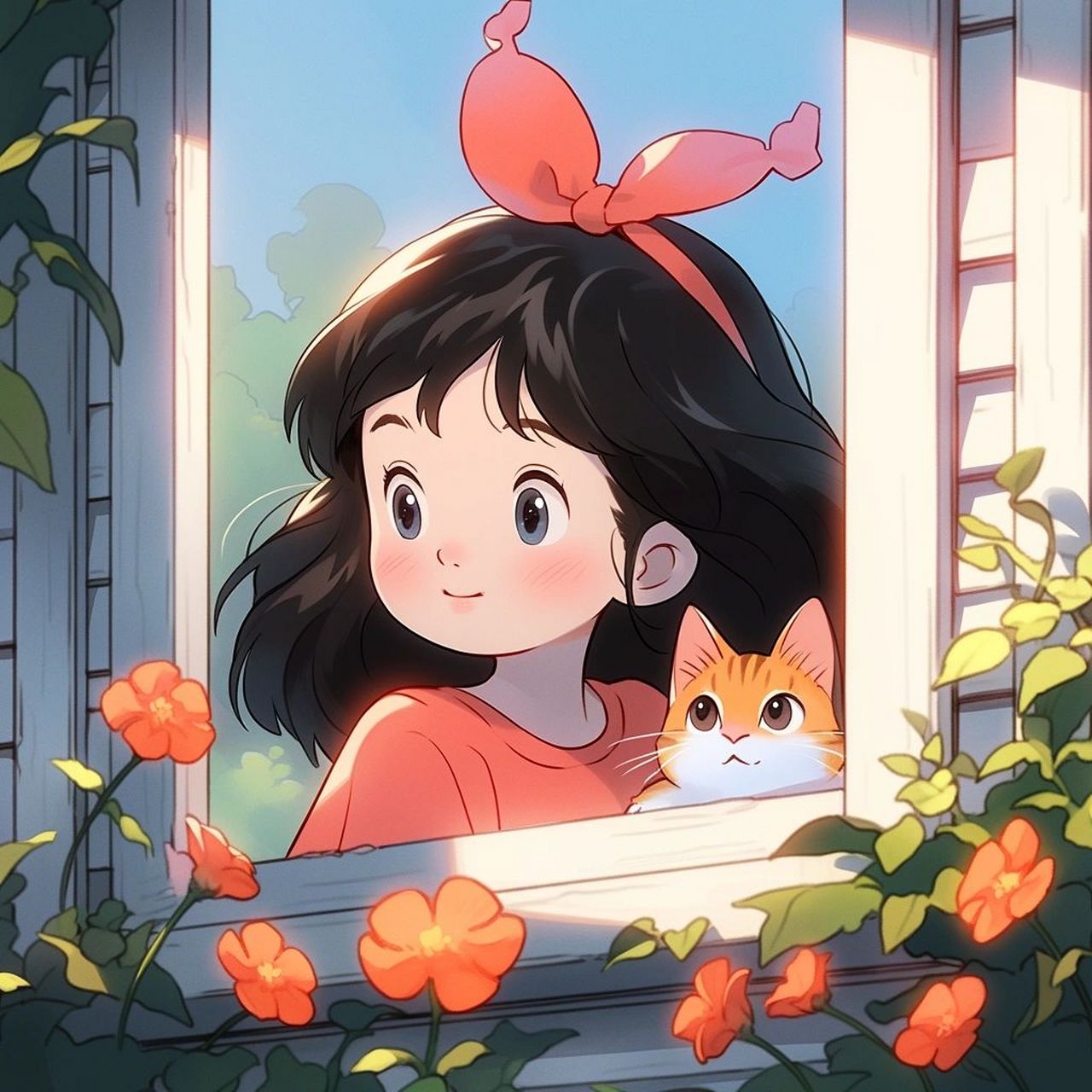 女生头像:想你的时候,我会仰望天空,那白白的云,那蓝蓝的天,那空中的