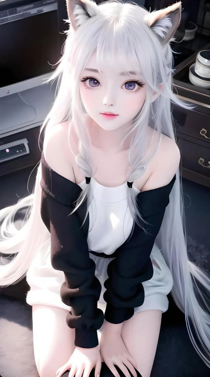 猫耳娘系列猫系女友#动漫