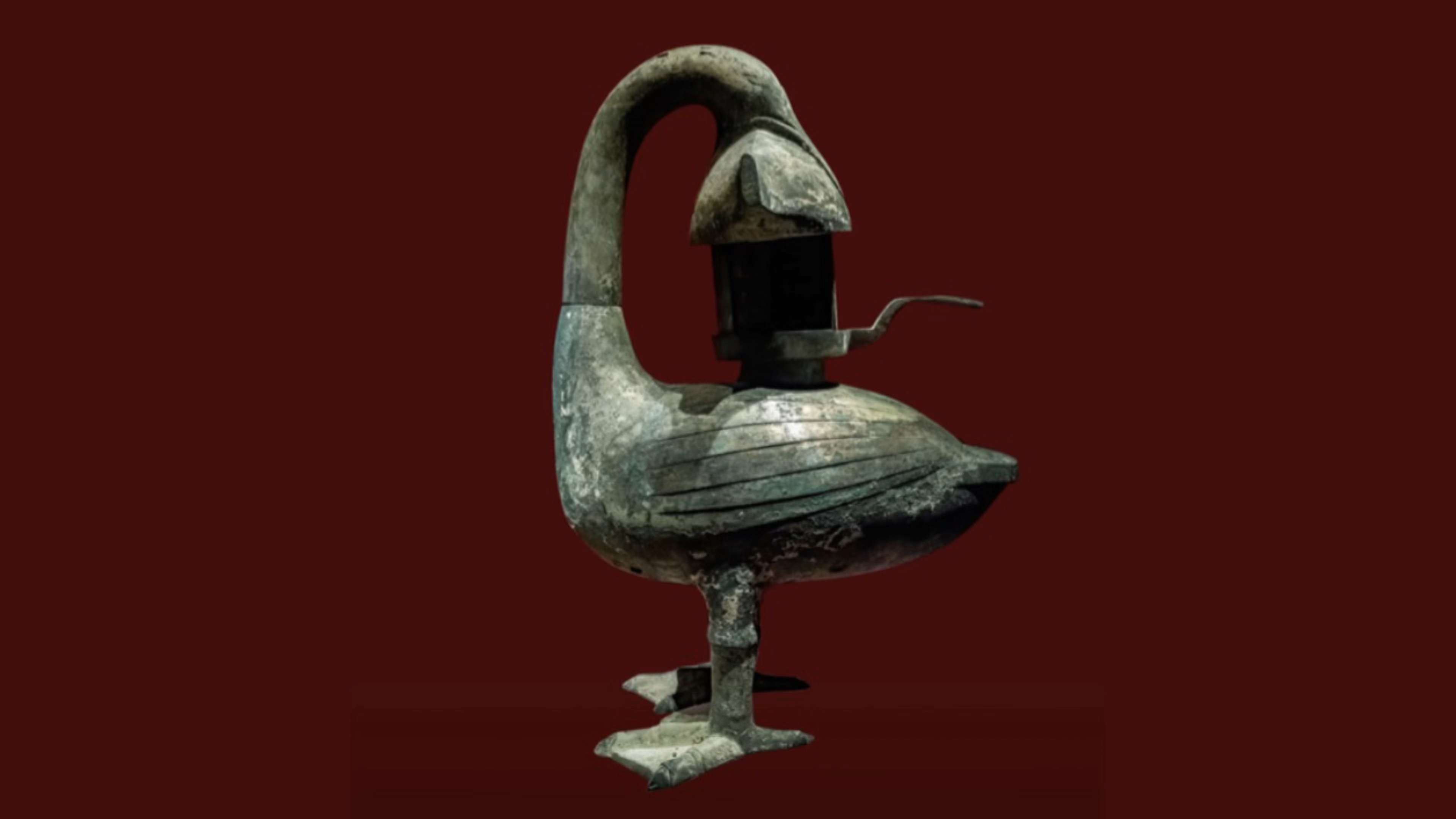 国内博物馆藏品|青铜雁鱼灯,古代贵族最爱的灯具造型之一