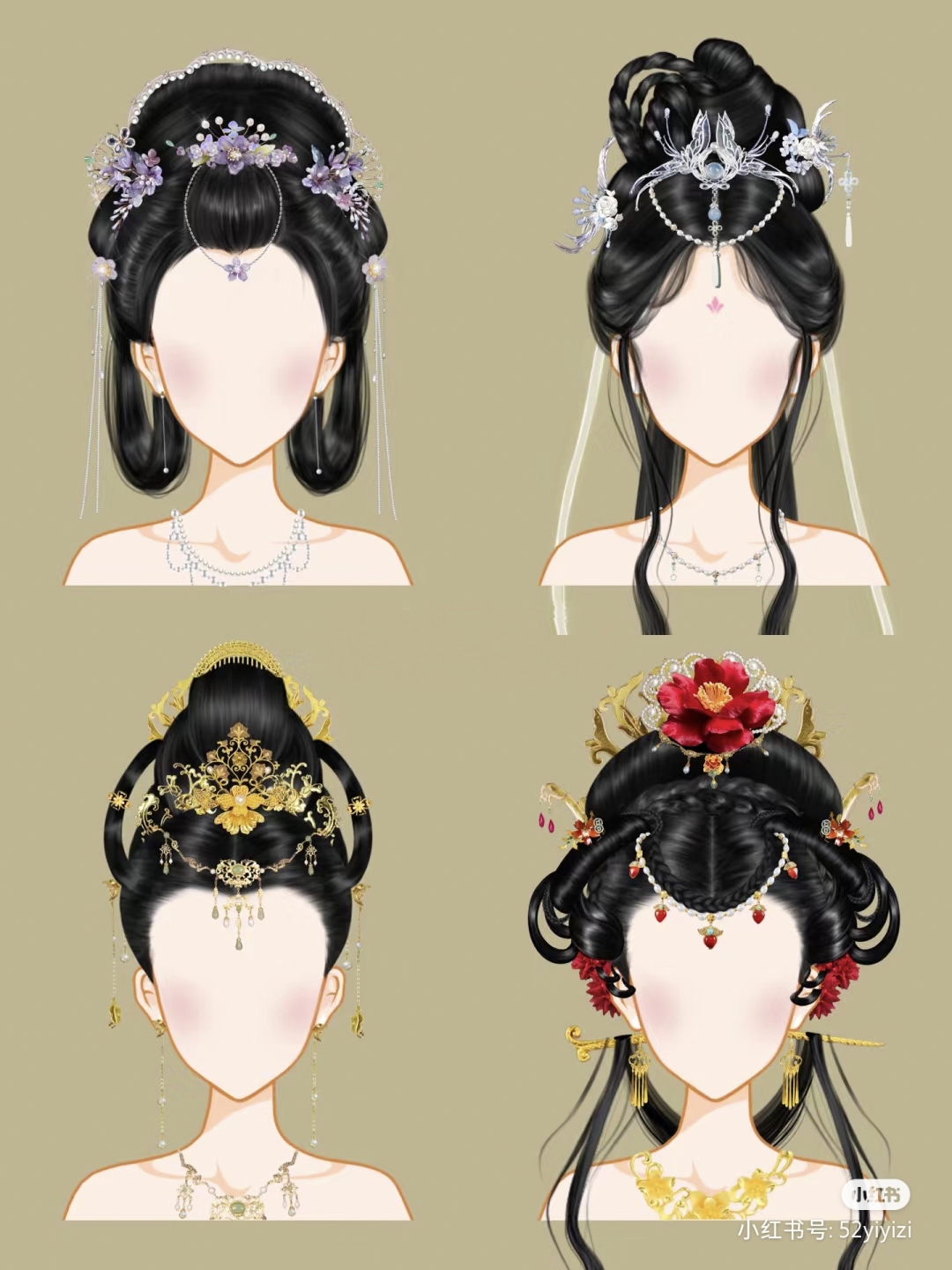 美人古代发型你觉得哪个既简单又好看呢?