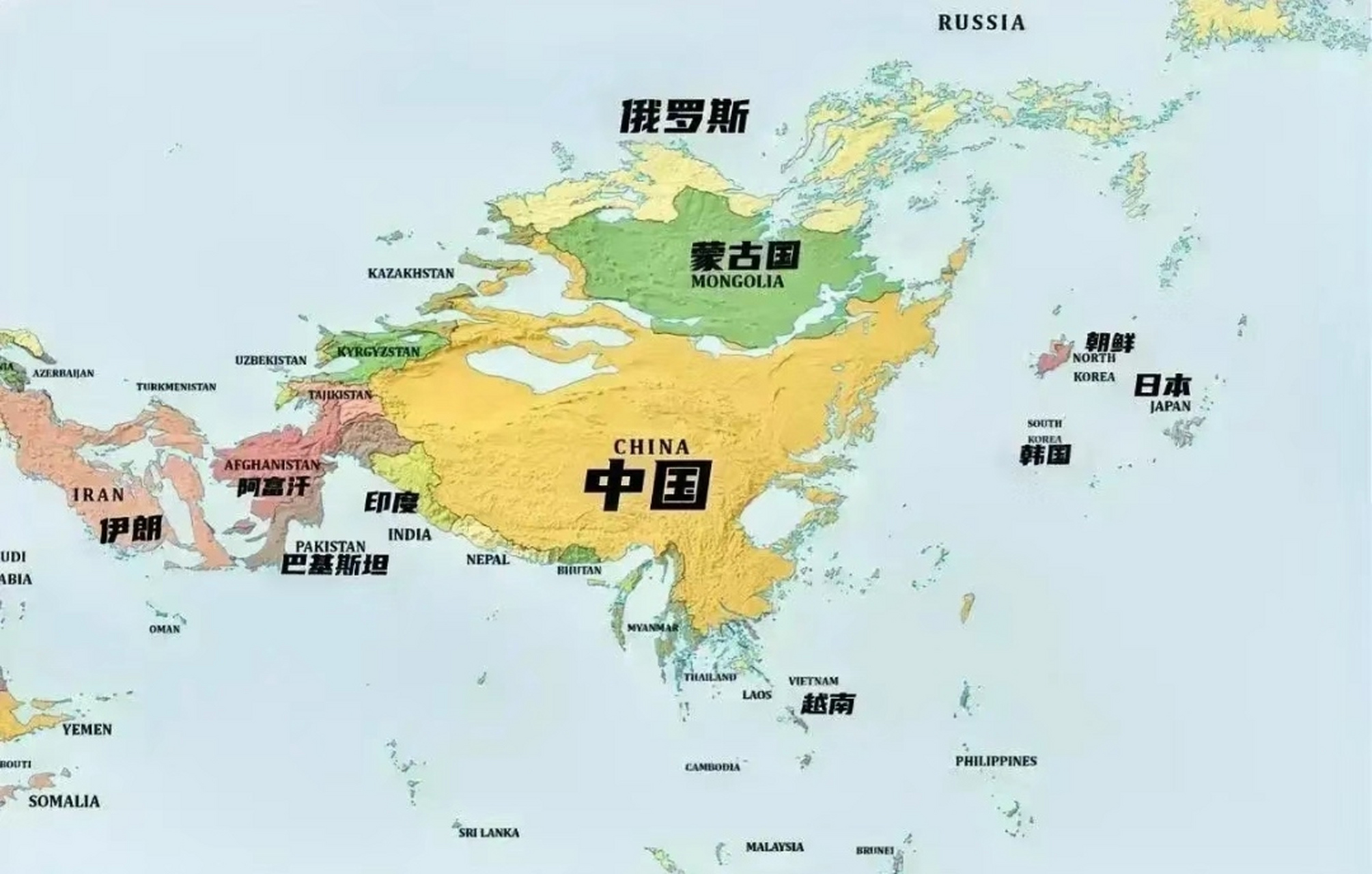 海平面上升60米后的中国地图  如果两极冰川全部融化,海平面将上升60