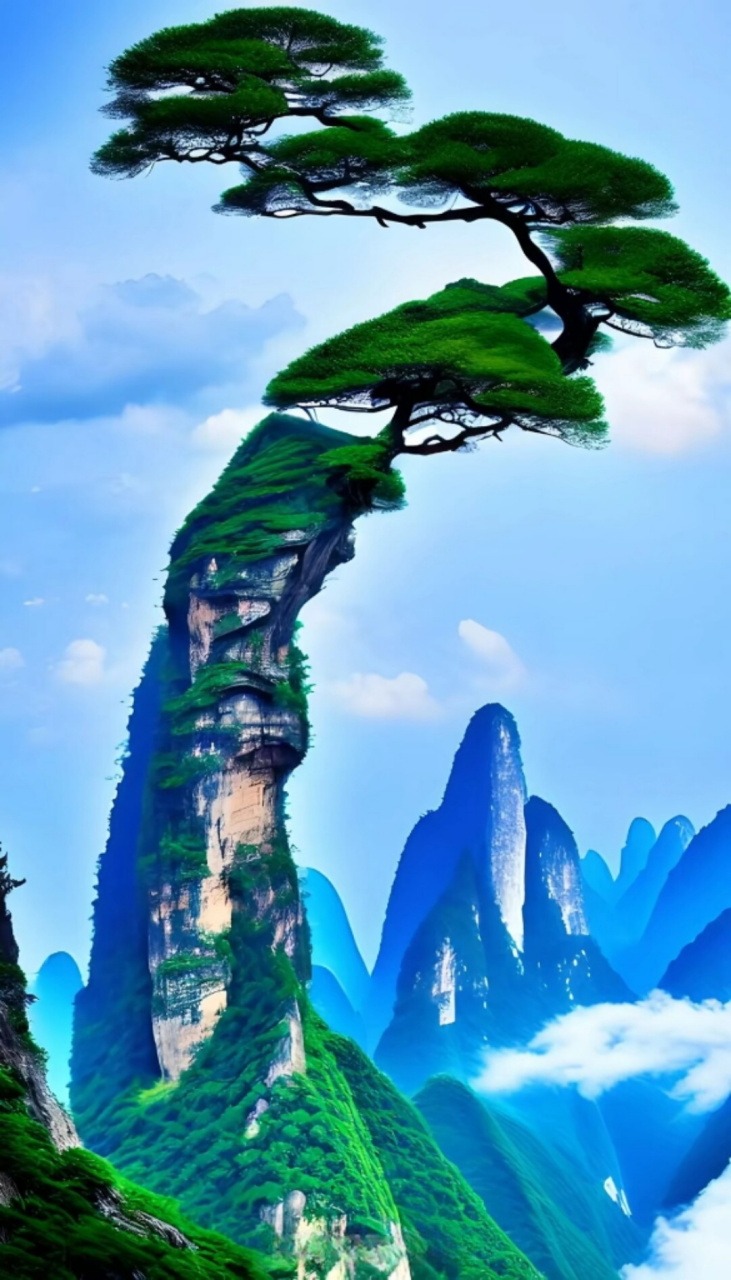 迎客松挺拔漂亮