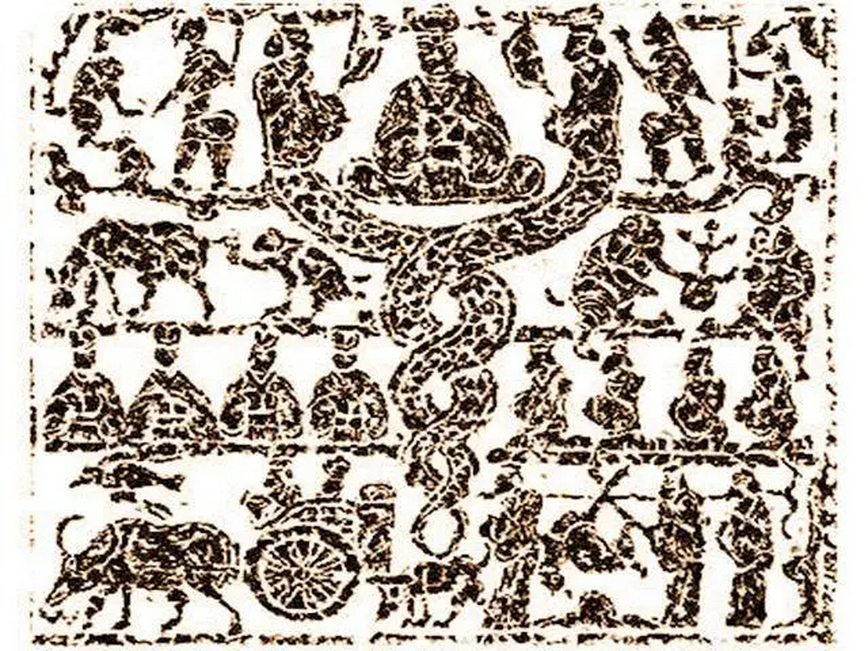 炎黄子孙是龙的传人,蛇图腾则是龙图腾的雏形.