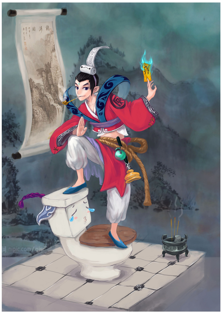 仙气飘飘的天庭上,也有"天厕",还有守厕所的仙人,管理神仙们的便溺.
