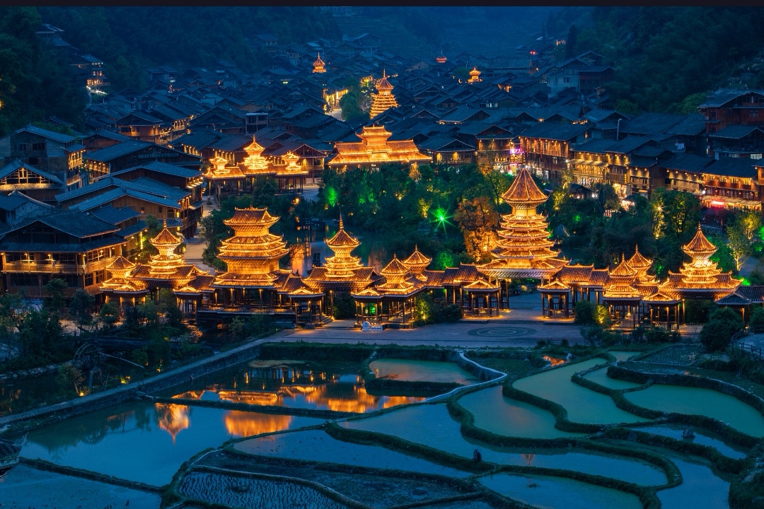 从江侗寨|浪漫风雨桥 多情八角楼