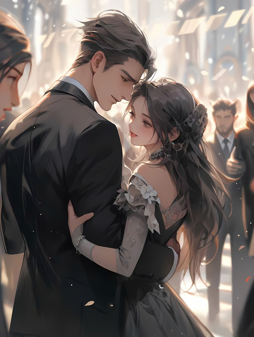 这不就是言情小说里的霸总和女主在舞会跳舞场景#二