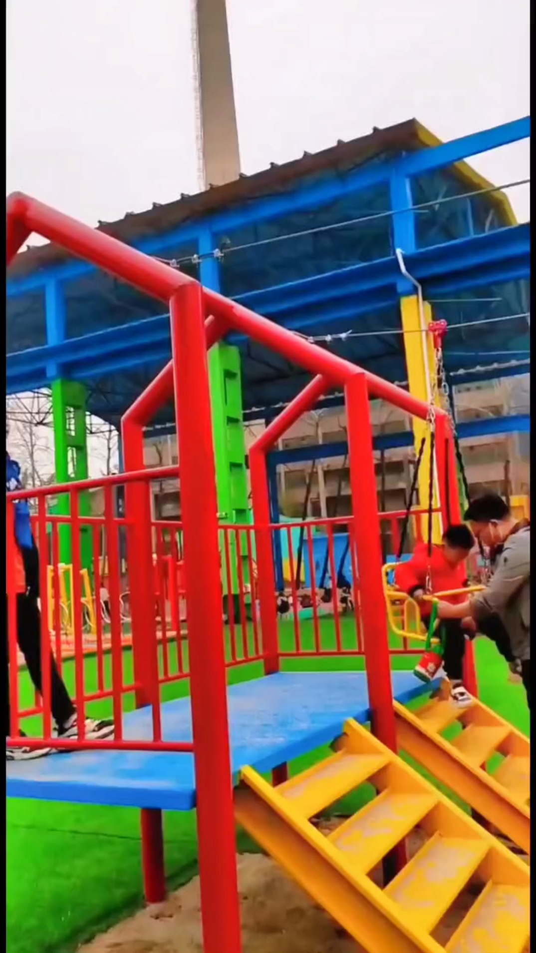 无动力儿童滑索