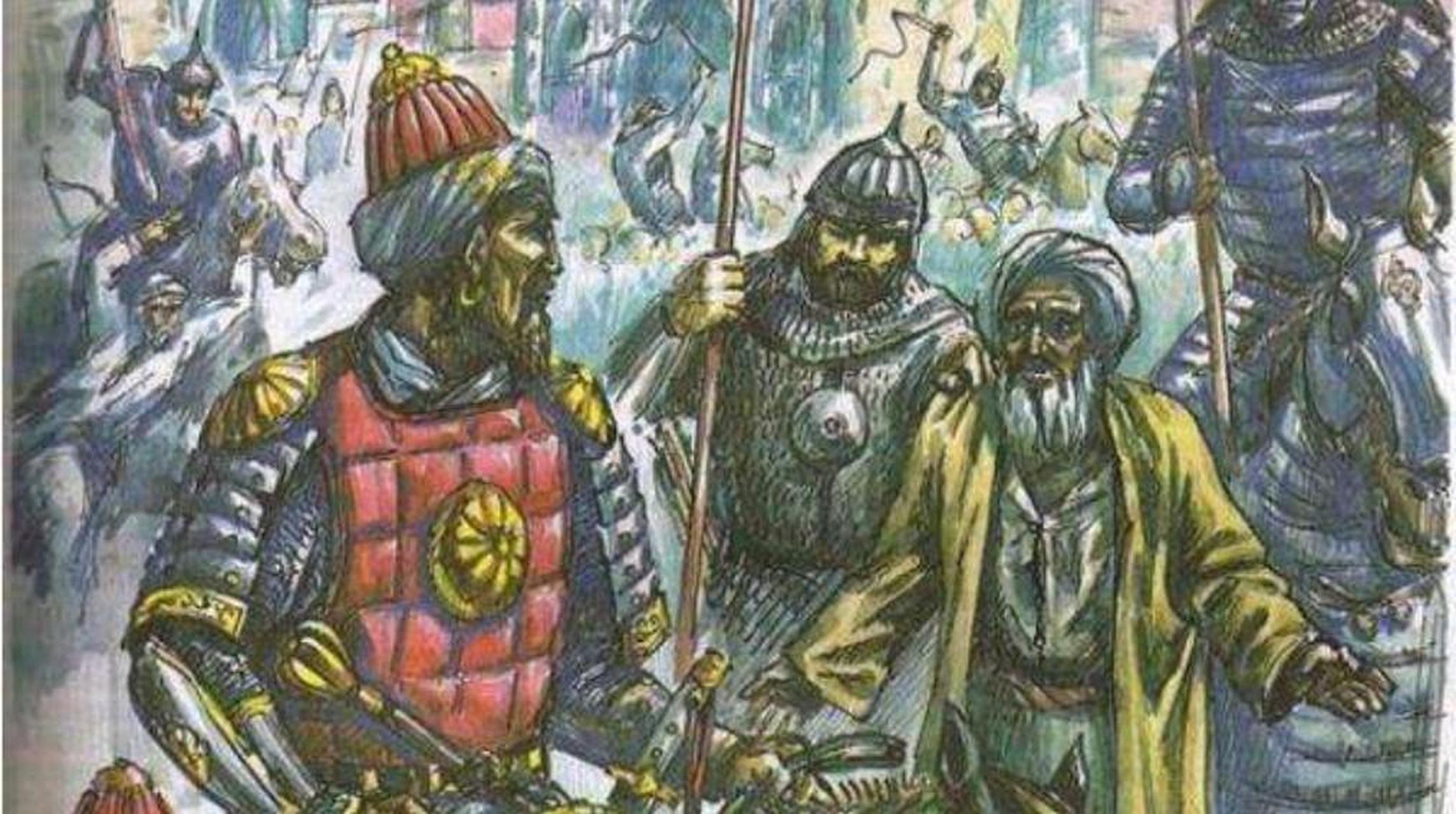 公元1404年,帖木儿率军20万东征大明 帖木儿帝国此时已统一中亚并