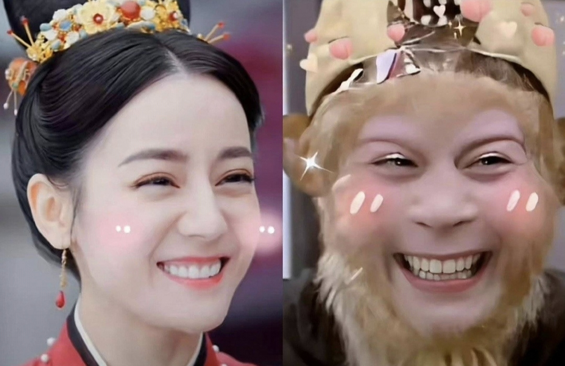 《安乐传》迪丽热巴撞脸弼马温,迪丽热巴回应自己小时候经常看