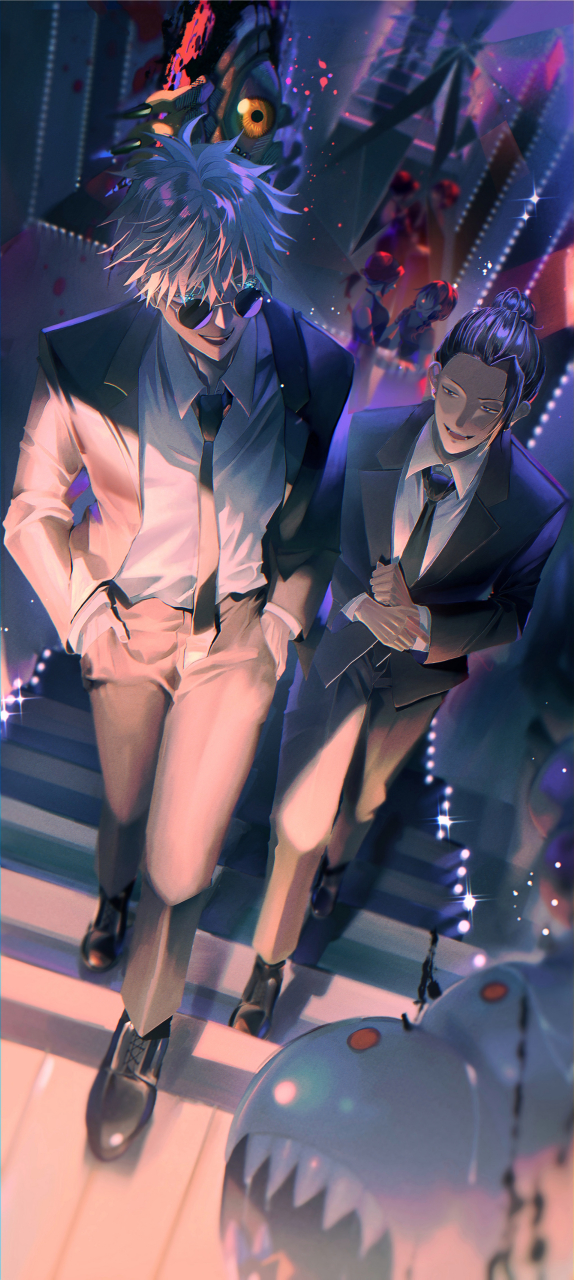 最强的问题学生!——五条悟&夏油杰(咒术回战)#二次元#  画师:のリリ