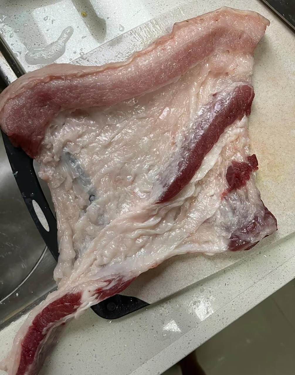 网购五花肉,这是母猪肉吗?