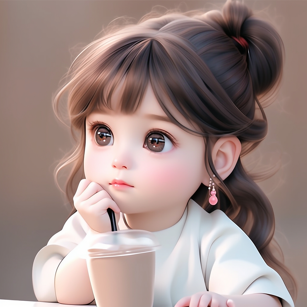 奶茶妹妹#ai绘画# #二次元# #q版头像