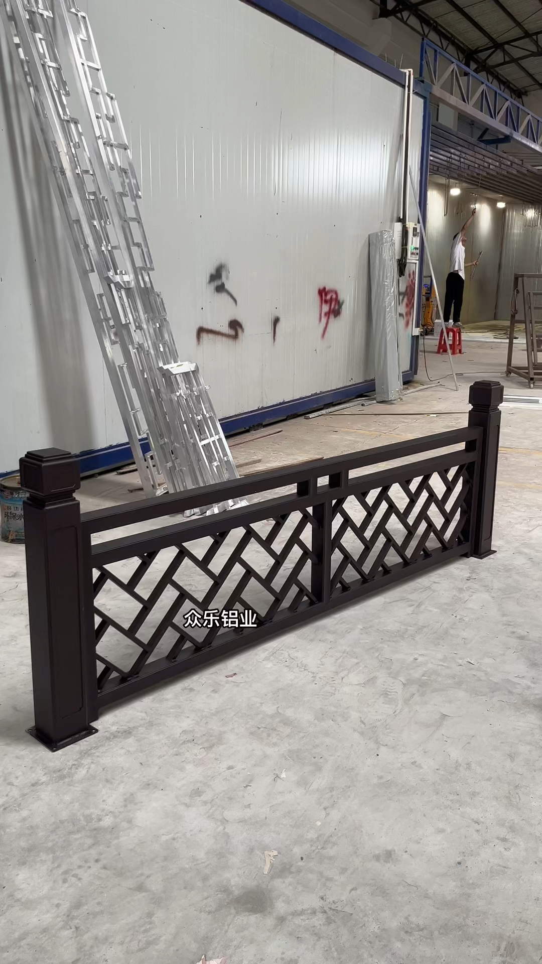 别墅铝护栏新中式护栏阳台护栏扶手围栏#铝护栏#中式铝艺护栏#仿古