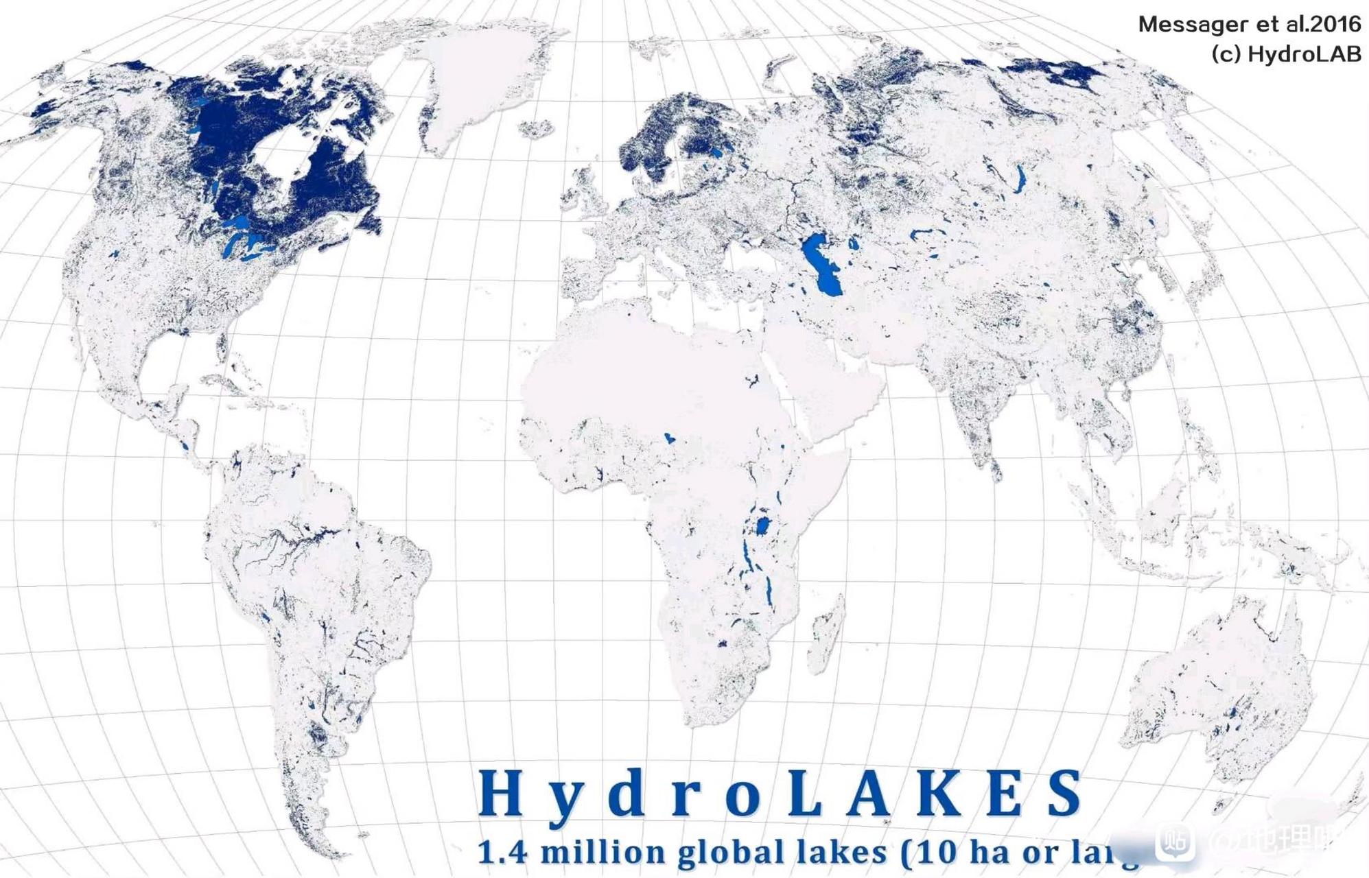 世界湖泊分布图高清图片