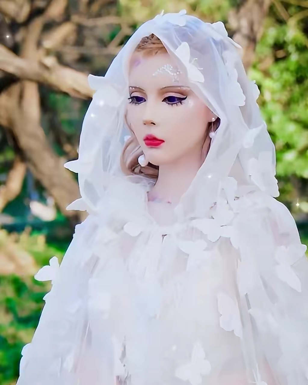 迪丽拉自称"芭比娃娃",吃饭张不开嘴,否认自己整容,这样值得吗?