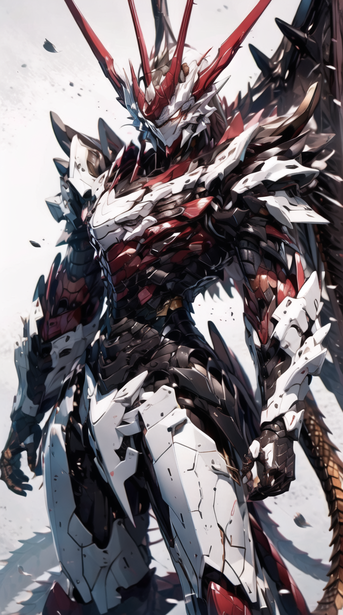 ai绘图 神龙机甲